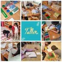 Collage del taller Montessori